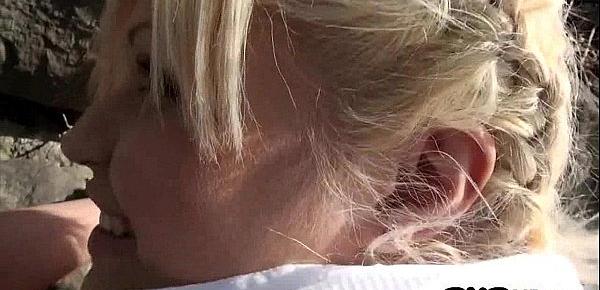  Blonde hair teen fucks in public for money Kitty Rich 3